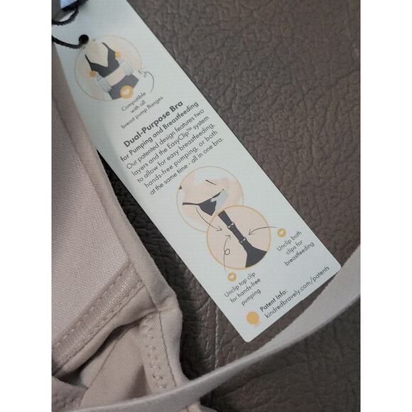 Kindred Bravely Sublime Hands Free Pumping Nursing Bra Size XL Lilac Stone - Picture 8 of 13